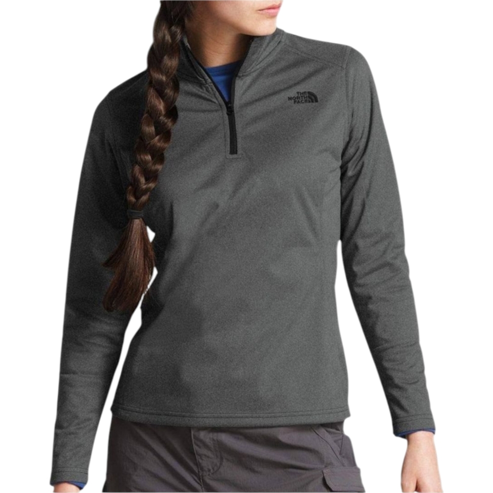 The North Face Tech Glacier 1/4 Zip Pullover | M | Dark Gray Black Trim